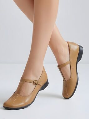 Nine‎ West Women's Mary Jane Flats Brown Size 6M Comfortable Classic